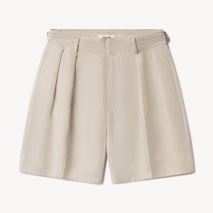 Riviera Linen Pleated Short